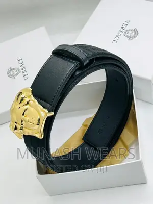 Luxury Original Versace Leather Belt