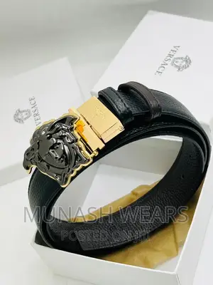 Luxury Original Versace Leather Belt