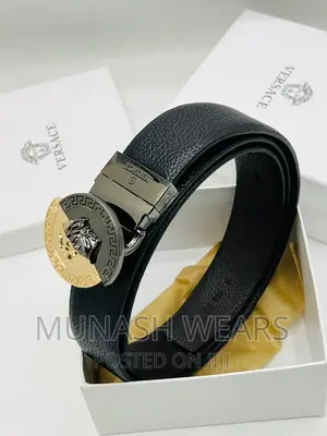 Luxury Original Versace Leather Belt