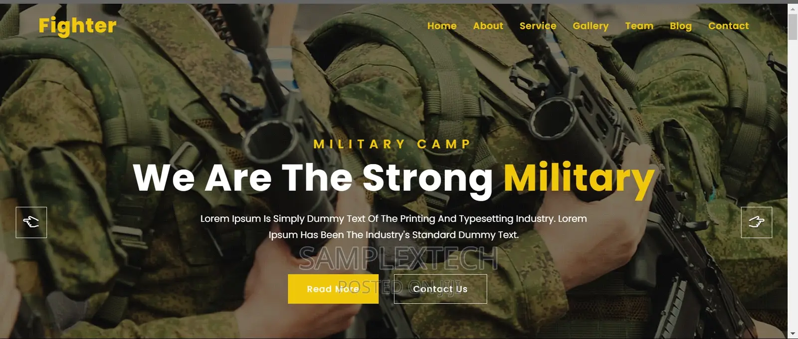 Military Website Designer