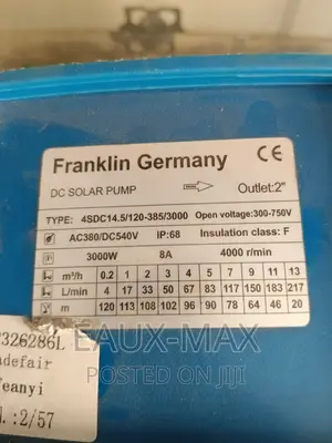 Franklin Germany Solar Submersible Pump