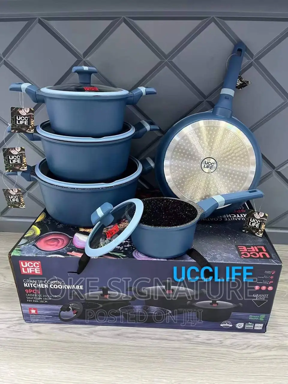 9pcs Granite Pot