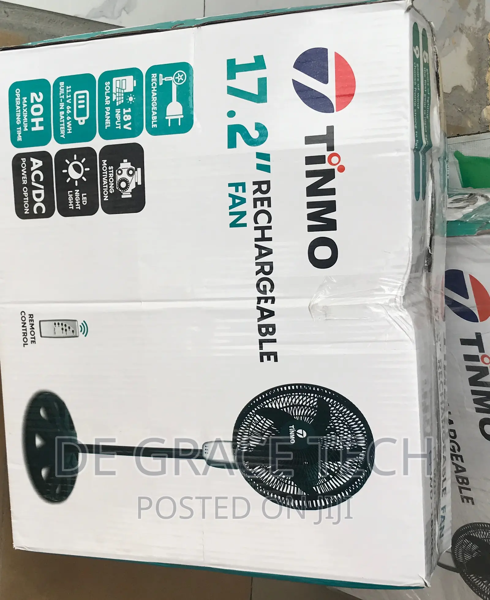 Win 17.2 Inch Rechargeable Powerful Cooling Withsoler