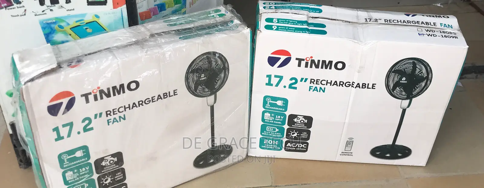 Win 17.2 Inch Rechargeable Powerful Cooling Withsoler