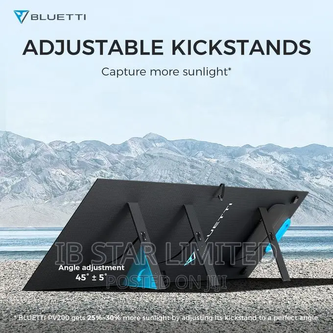 BLUETTI PV200: Foldable, Portable, Waterproof Solar Power