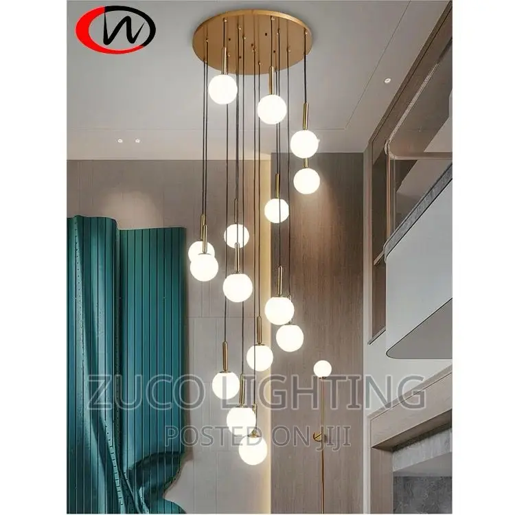 Modern Luxury LED Creative High Dropping Chandelier