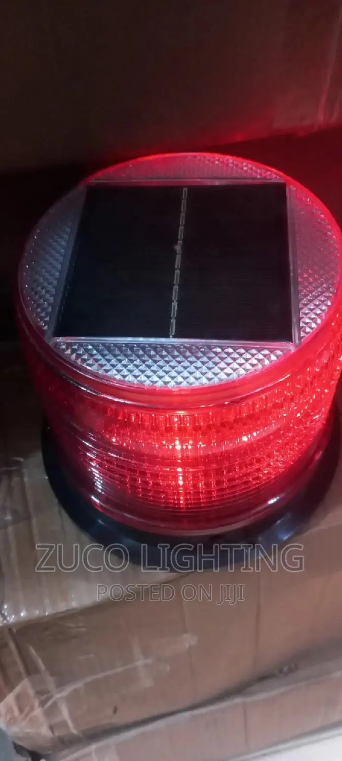 Modern High Visible Solar Powered Navigation Warning Light