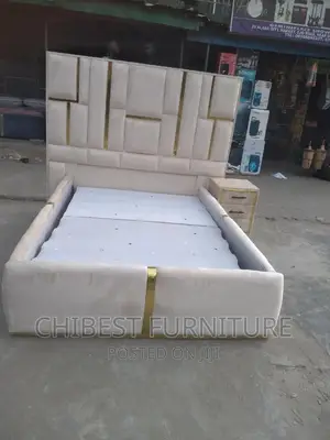 Quality 4.5by6 Ulphostery Padded Bed Frame With One Bed Side