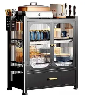 Kitchen Dish Drying Rack, Countertop Dish Cabinet, 2 Tier