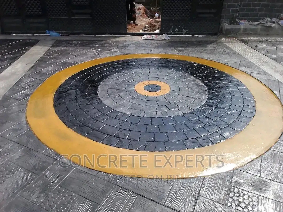 Painting Stamped Concrete