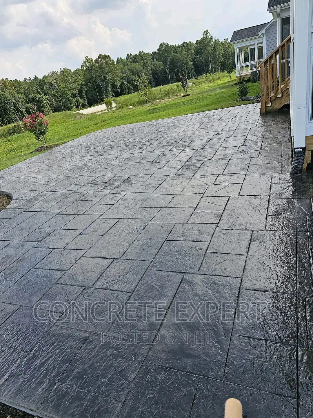 Painting Stamped Concrete
