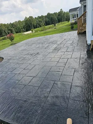 Painting Stamped Concrete