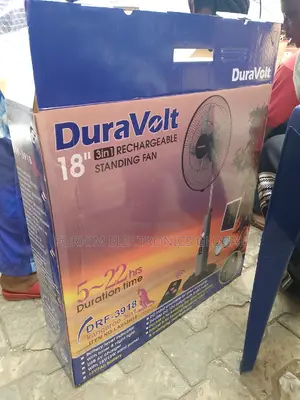 Duravolt Solar Rechargeable Fan.
