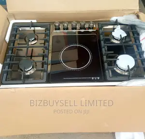 4 by 1 Built-in Gas and Electric Cooker.
