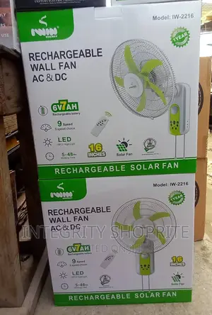 Iwin ENERGY Rechargeable Table Fan