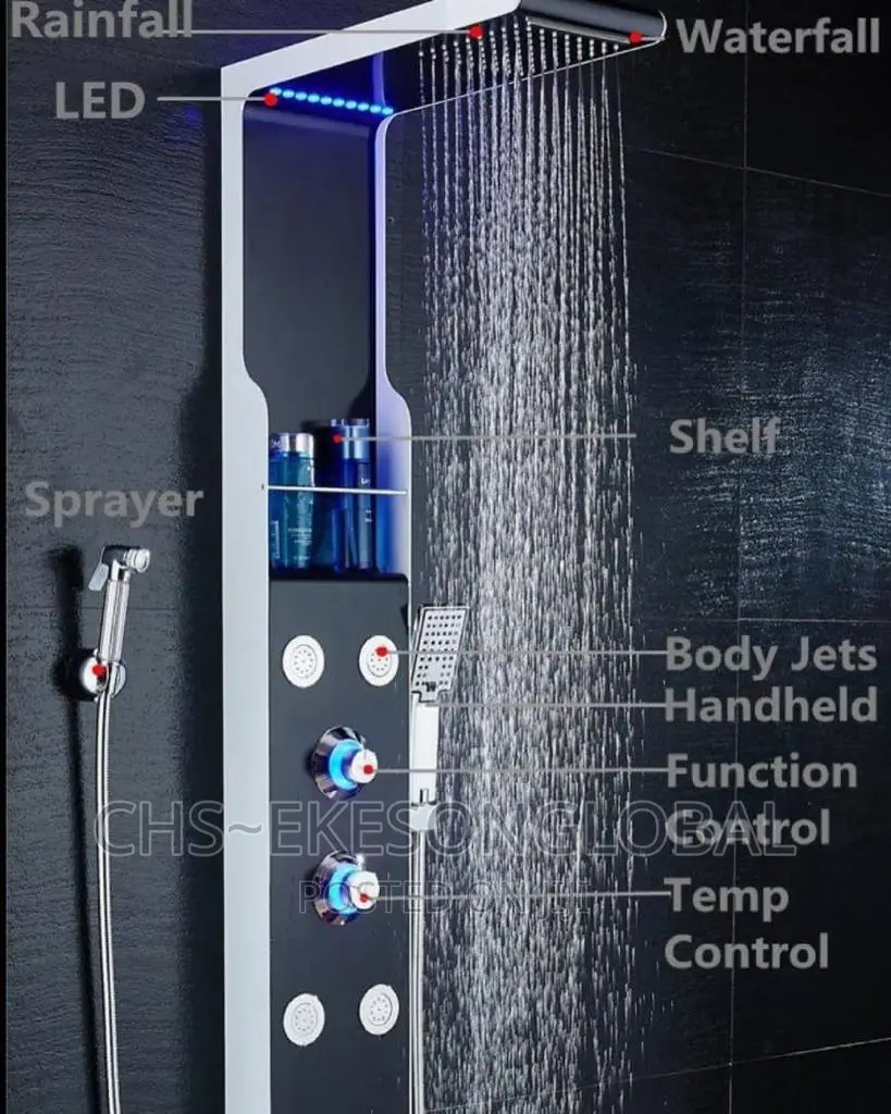 Best Quality Luxury Power Shower With LED Light and Body Jet