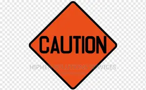 Yellow And Black Caution Sign