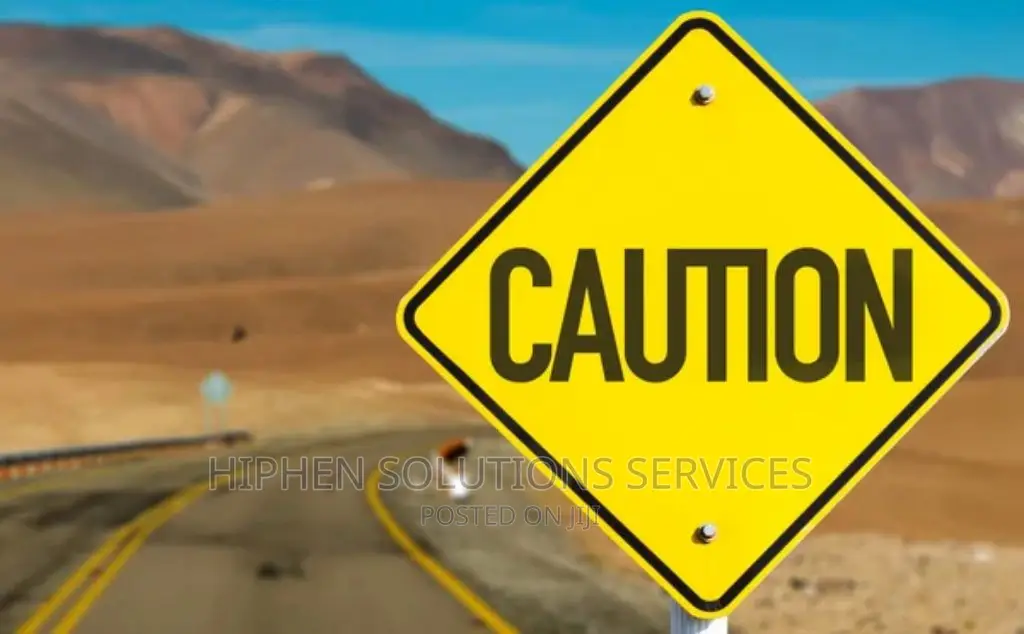 Traffic Sign, Caution Sign, Driving, Text