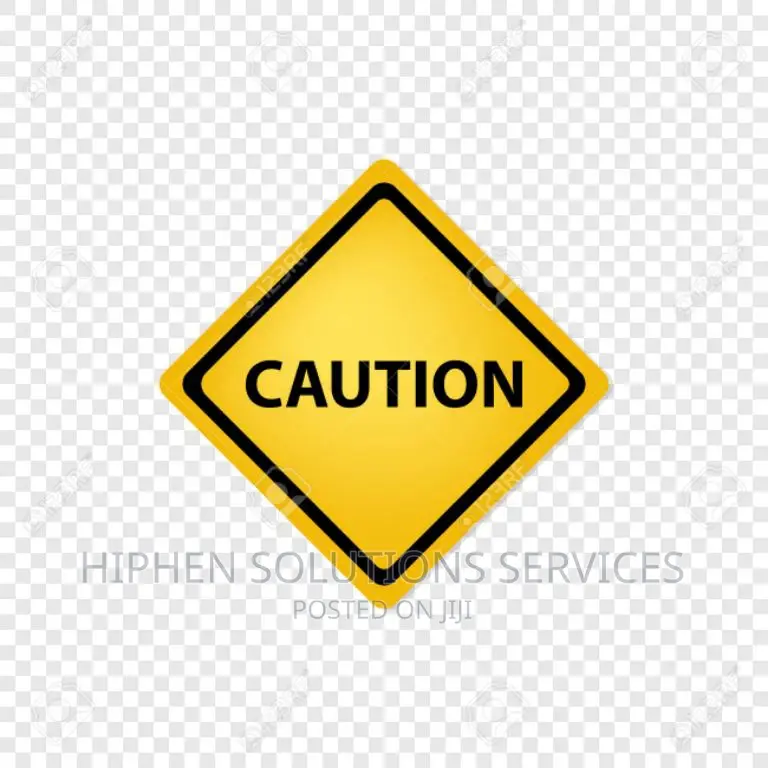 Safety Caution Sign For Warning