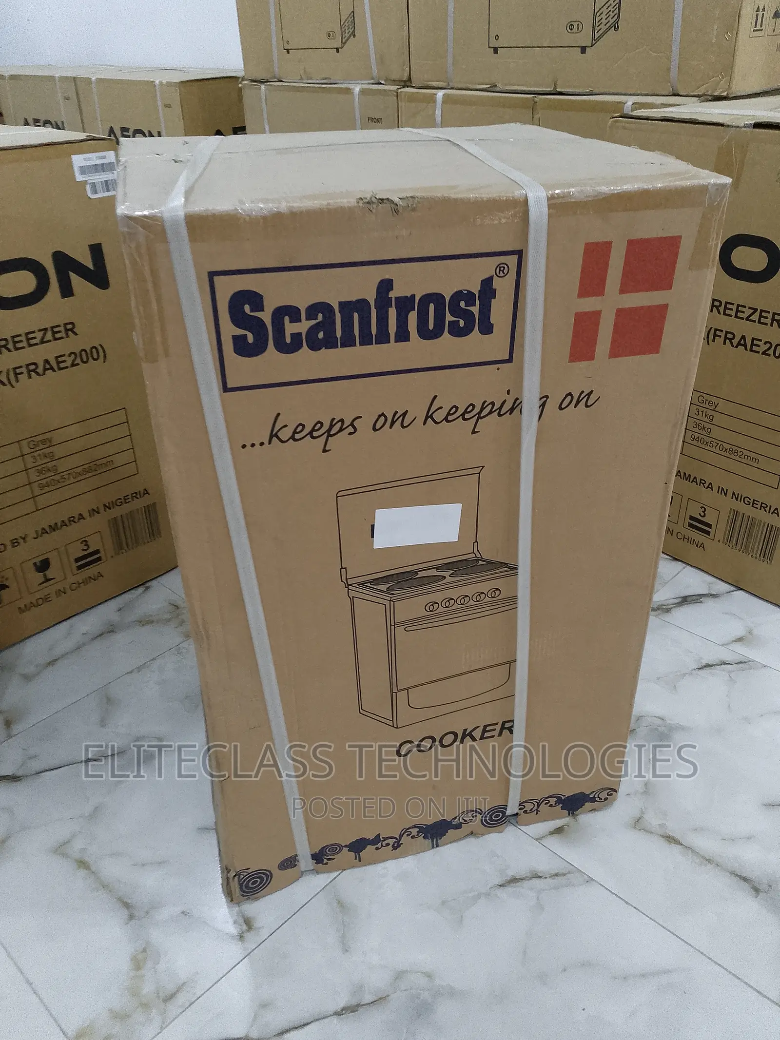 Scanfrost Original 4 Burner Gas Cooker CK-5400