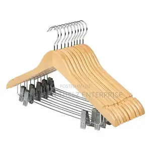 Quality Clothes Hangers Wooden Material Shops