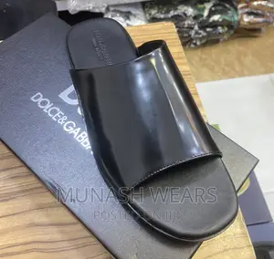 Italian D G Leather Slipers