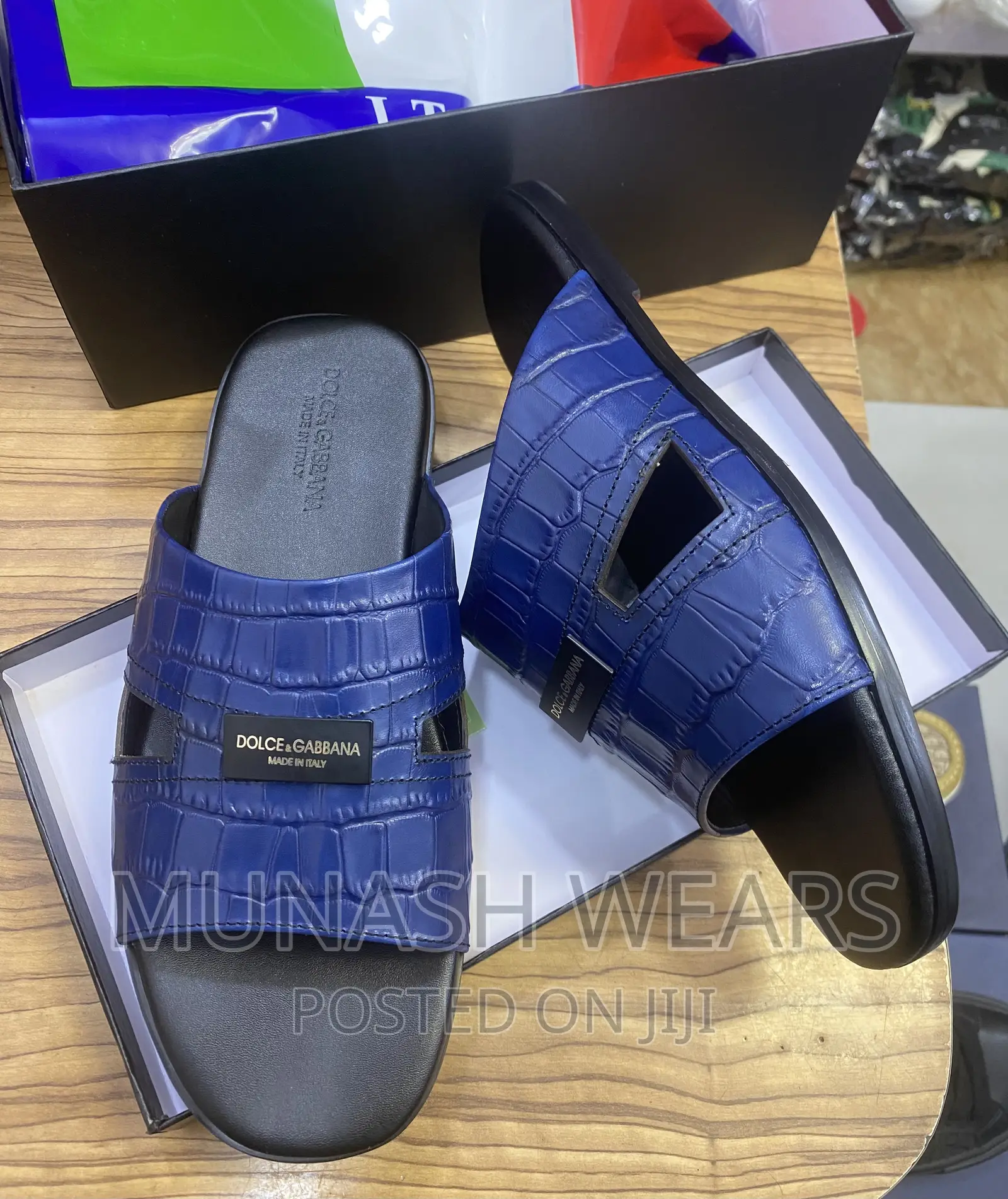 Original D G Leather Slipers