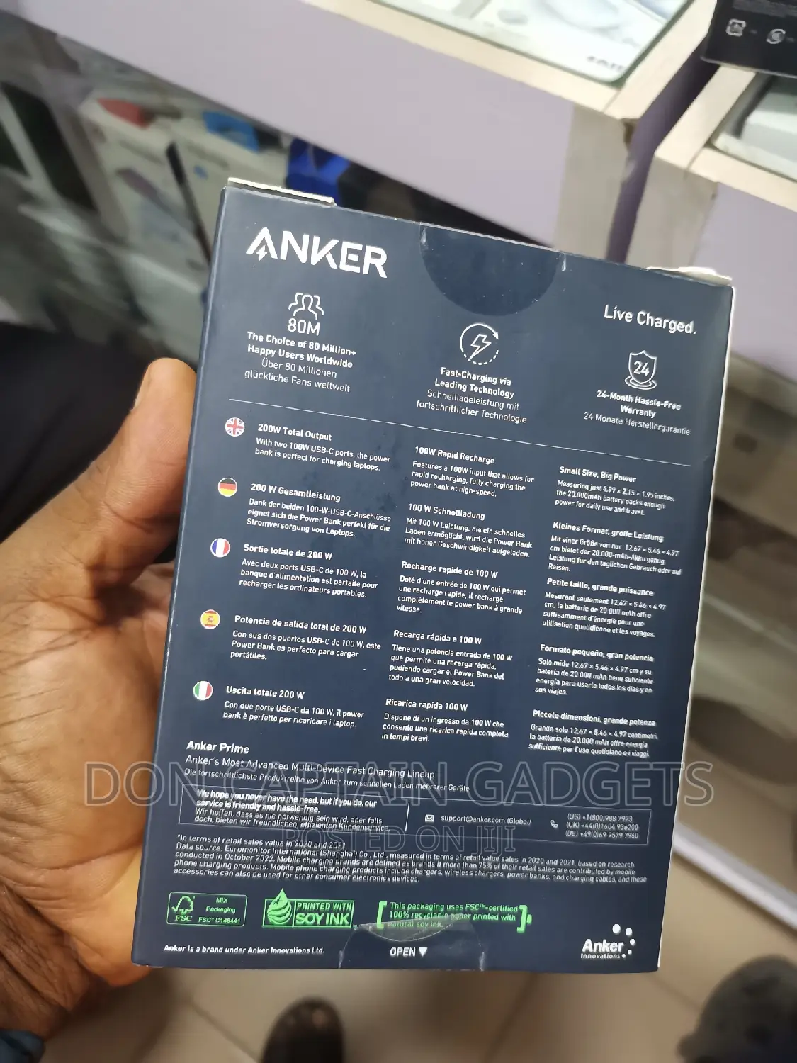 Anker Prime Power Bank 20000mah / 200W