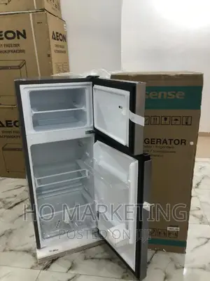 HISENSE Double Door Refrigerator 124 Liters _ Silver Color