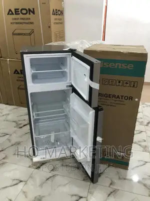 New in Double Door Refrigerator Hisense 124 Liters