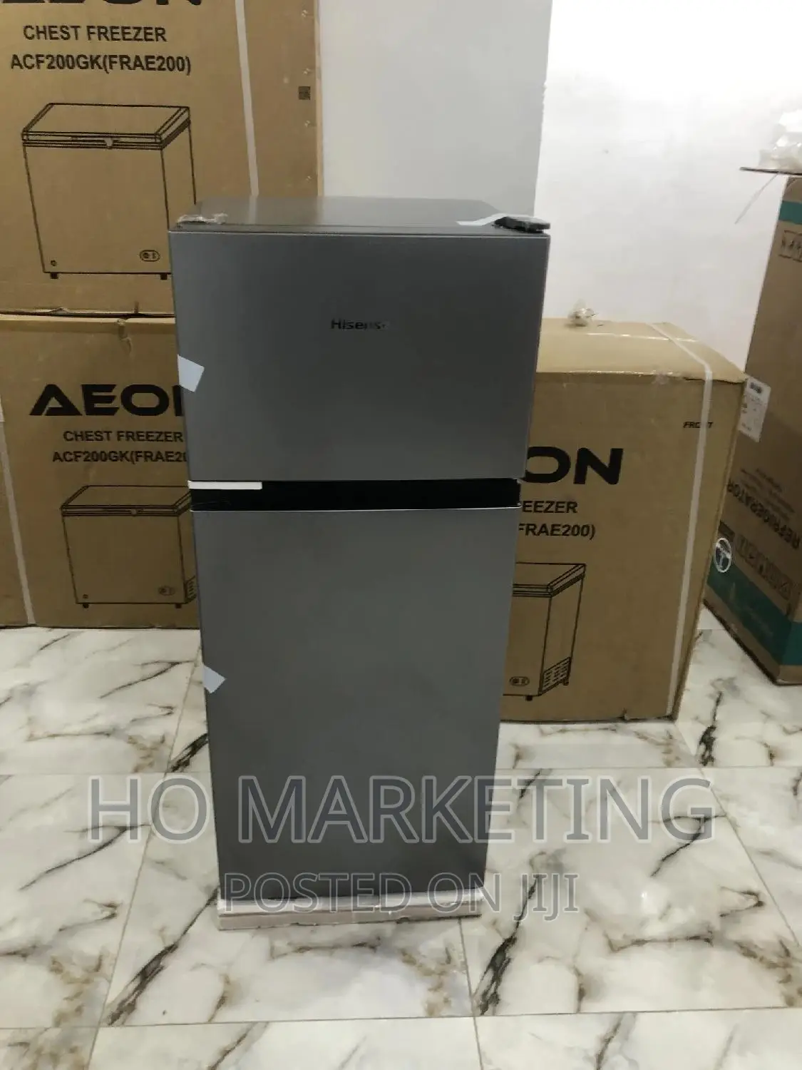 Double Door Refrigerator Hisense 124 Liters Top Freezer