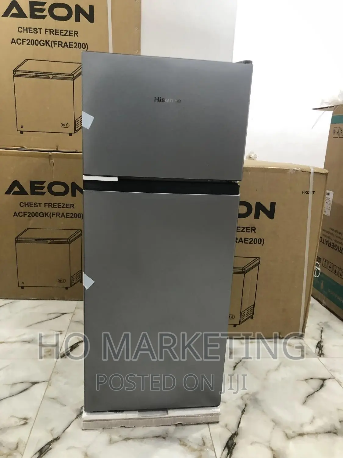 Double Door Refrigerator Hisense 124 Liters Top Freezer