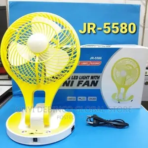 JR Jewelry Mini Rechargeable Fan With Led Light - Jr-5580