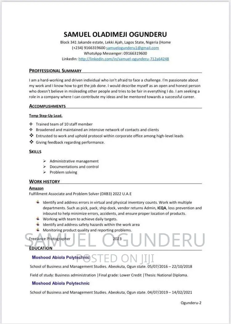 Administrative Assistant