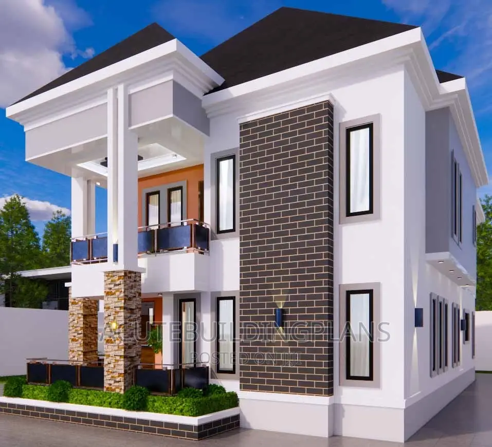 4 Bedrooms Architectural Duplex Design