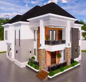 4 Bedrooms Architectural Duplex Design
