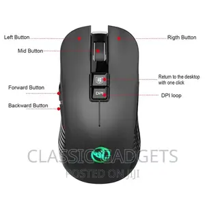 Rechargeable USB Wireless Gaming Mouse for Desktop Laptop
