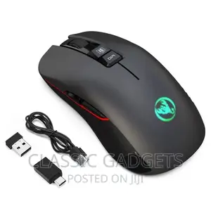 Rechargeable USB Wireless Gaming Mouse for Desktop Laptop