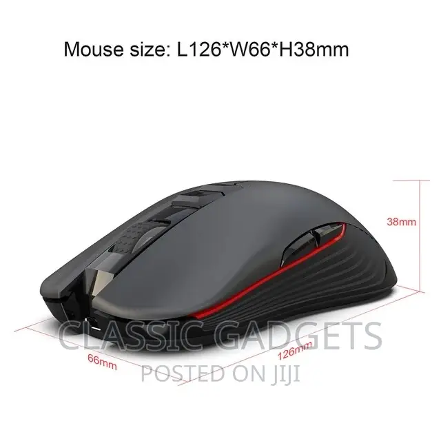 Rechargeable USB Wireless Gaming Mouse for Desktop Laptop