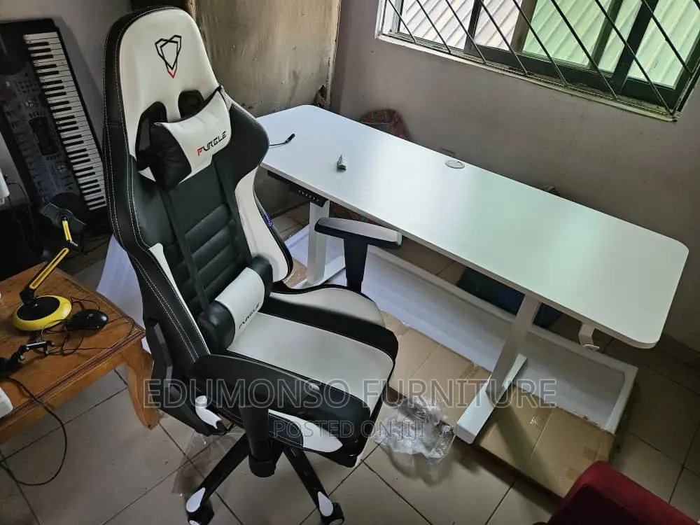 Furgle Computer Racing Gaming Ergonomic Chair + Footrest
