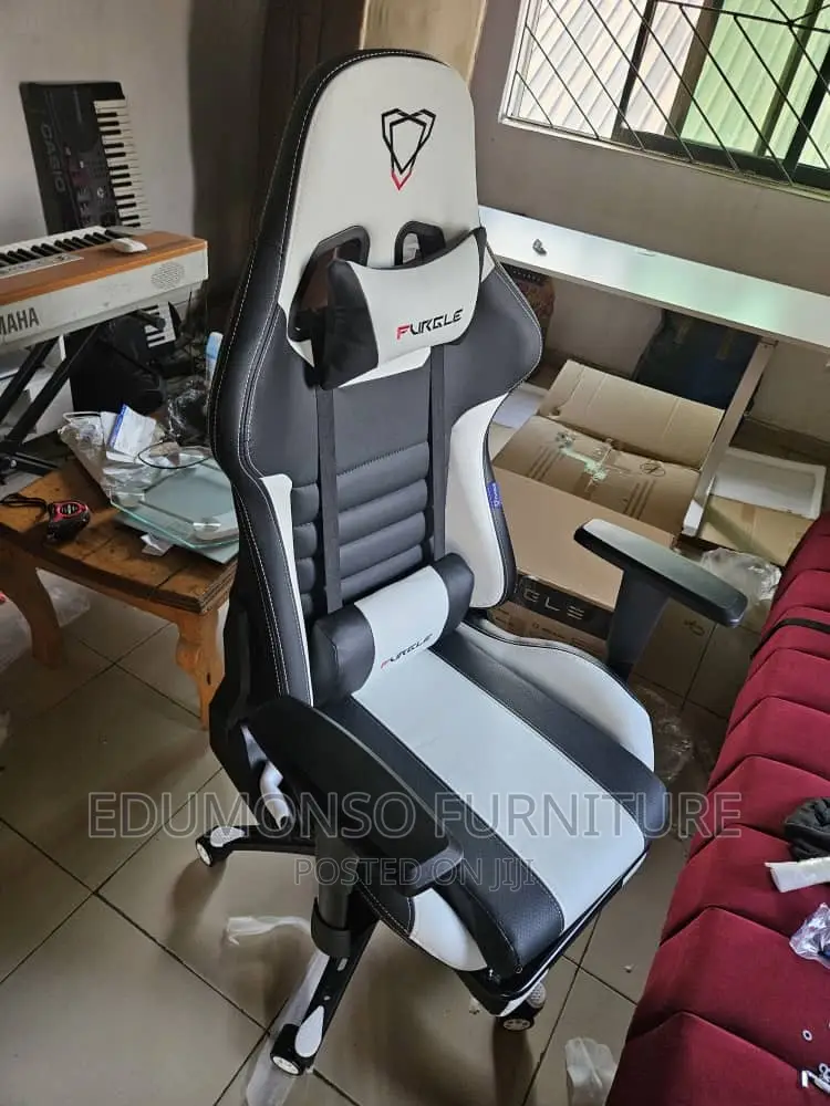 Furgle Computer Racing Gaming Ergonomic Chair + Footrest