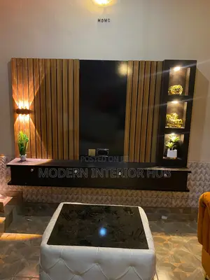 Black and Gold TV Stand