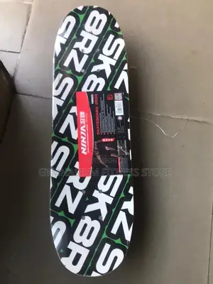Skateboard Ninja White Design