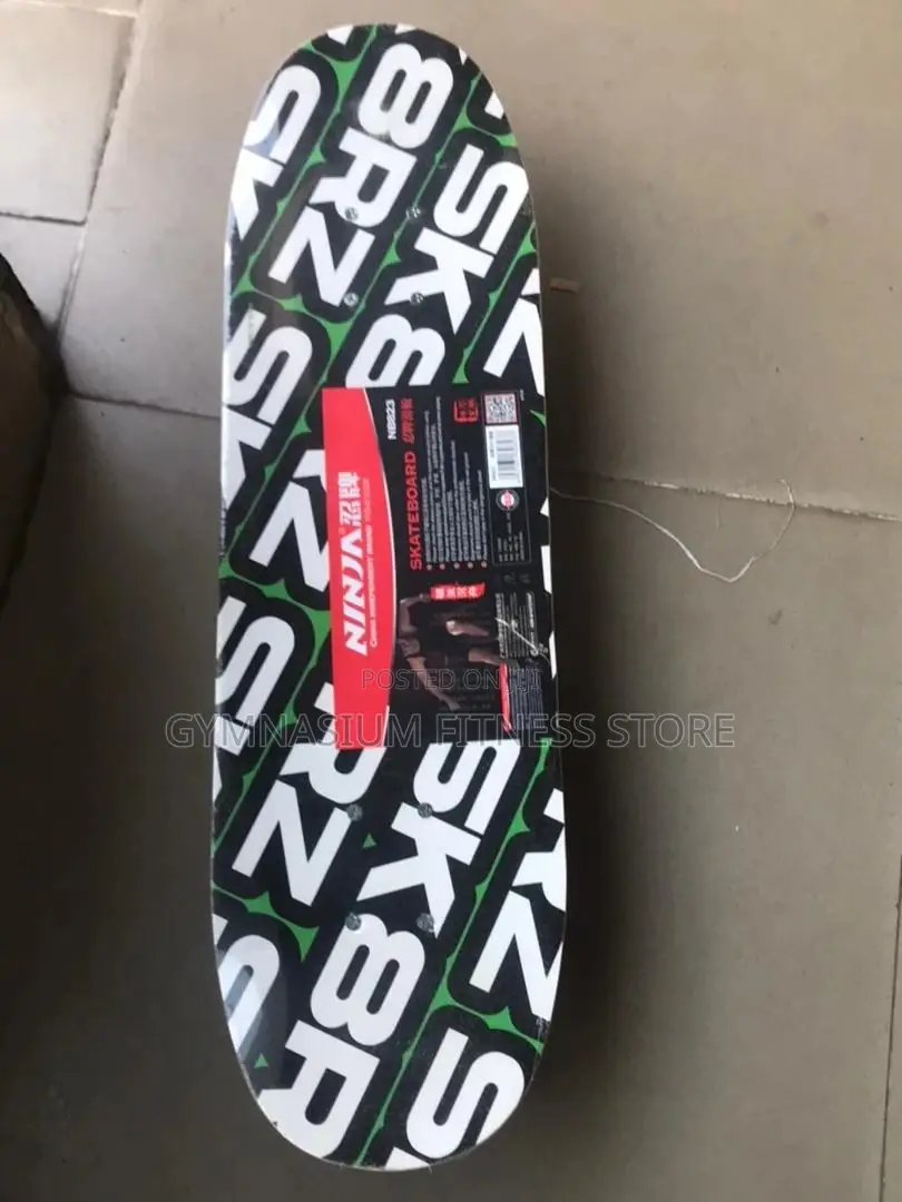 Skateboard Ninja White Design