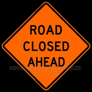 Aluminium Road Closed Sign
