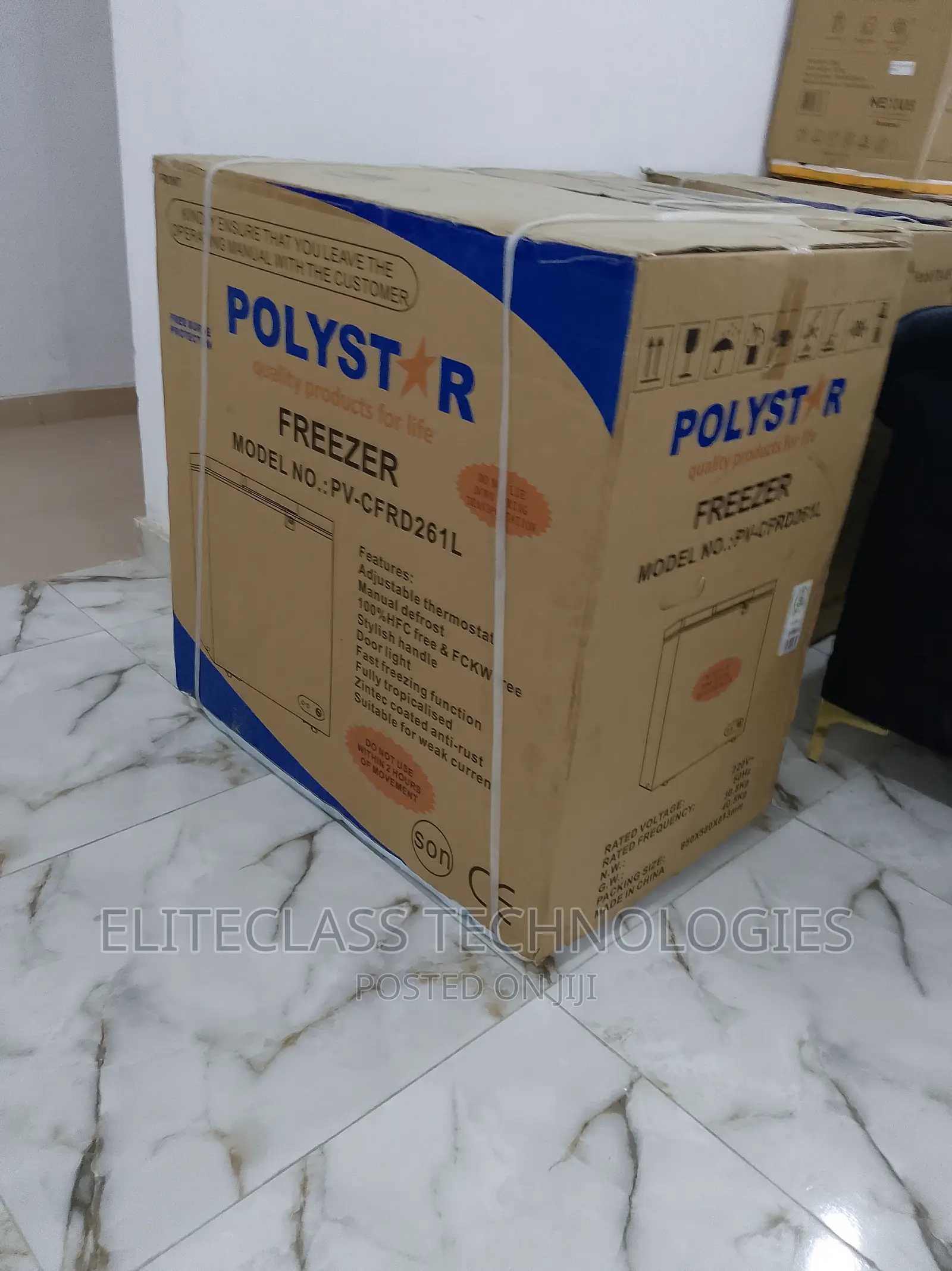 Polystar Large Capacity Chest Freezer - Pv-Cfrd261l - 261L
