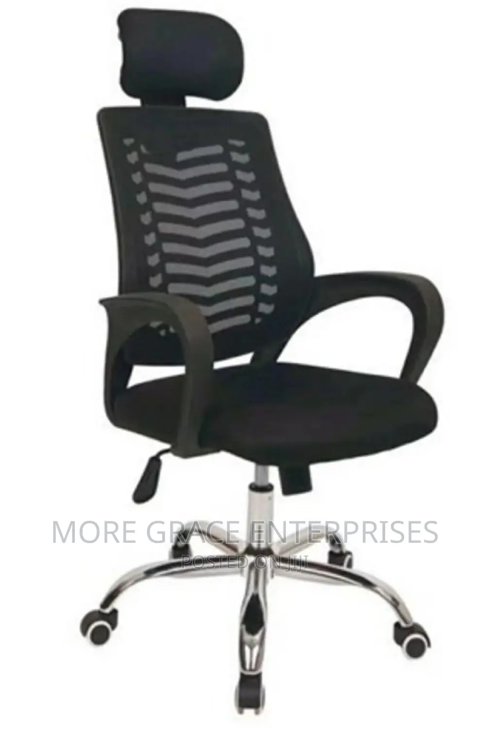 Mesh Back Office Chair Swivel With Headrest.