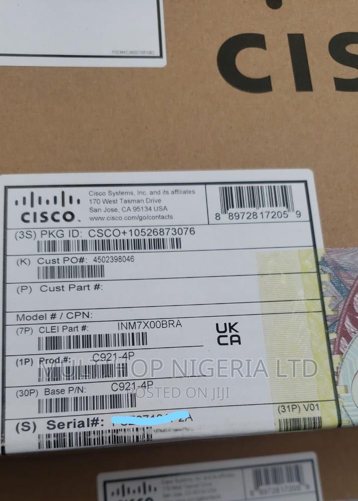 Cisco C921-4p - Gigabit Ethernet Security Router