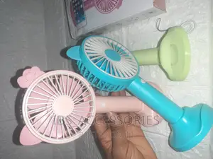 Solid Rechargeable Hand Fans With Base
