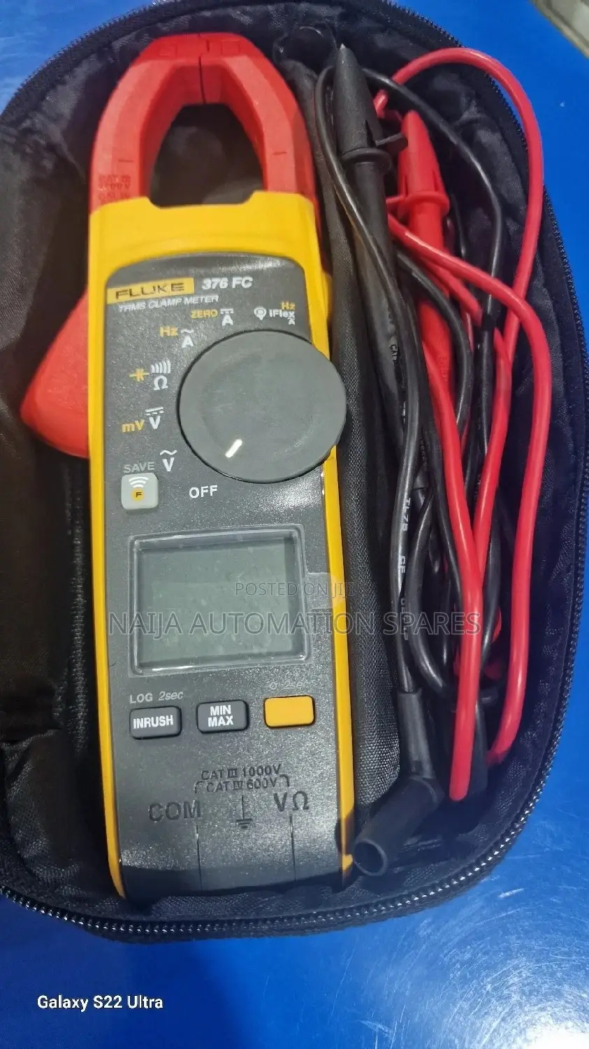 FLUKE 376 FC 1000 Amp AC DC True RMS Clamp Meter Tested.